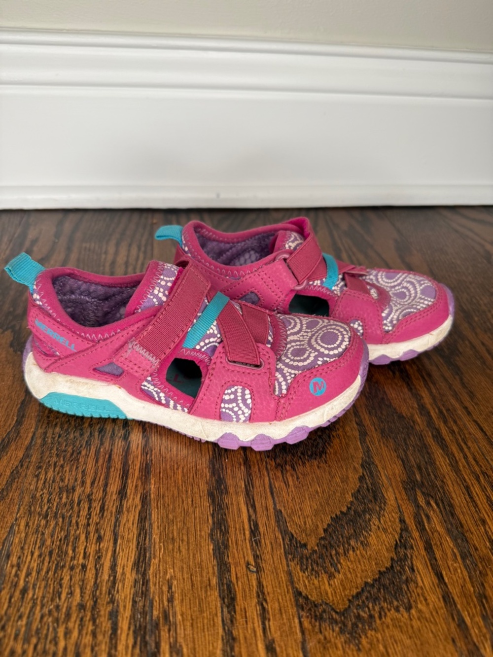 MERRELL Toddlers' Hydro Free Cross Strap Shoes - Pink - Little Girl - Size 10